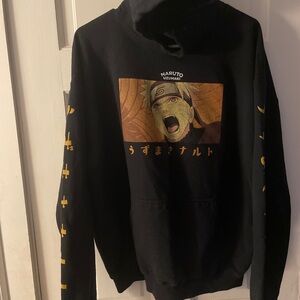 NARUTO SHIPPUDEN 20th anniversary  shonen jump black hoodie